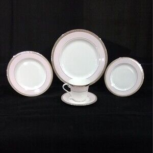 Mary Kay 40th Anniversary Pink Platinum 5 pc China setting 4 sets